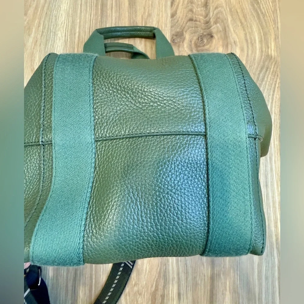 Botkier New York Womens Sutton Place Convertible Leather Shopper Tote Army Green